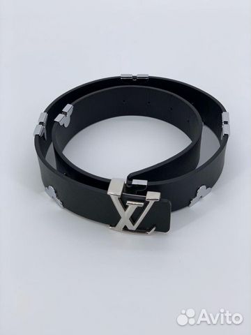 Новый женский черный ремень из кожи Louis Vuitton Новый женский черный ремень из кожи Louis Vuitton