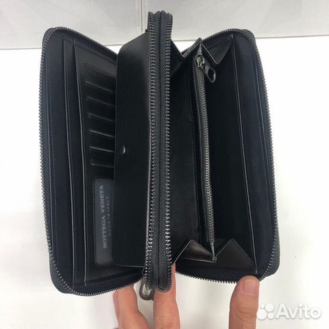 Мужской клатч портмоне из кожи Bottega Veneta