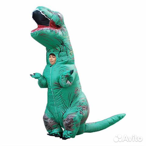 Надувной Ростовой костюм динозавров детский t-rex Надувной Ростовой костюм динозавров детский t-rex
