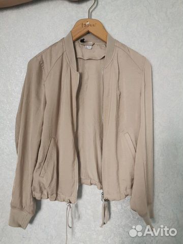 Куртка H&M 36 размер бежевая Куртка H&M 36 размер бежевая