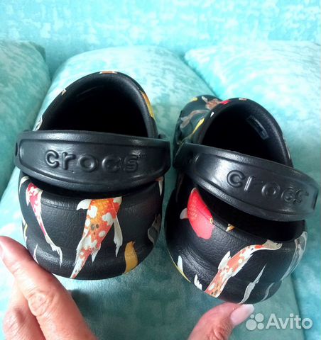 Сабо Crocs Graphic Clog Black Tangerine 38 размер