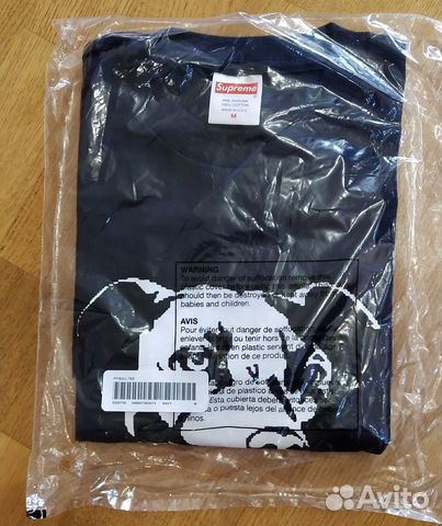 Футболка Supreme Pitbul Tee Navy размер М