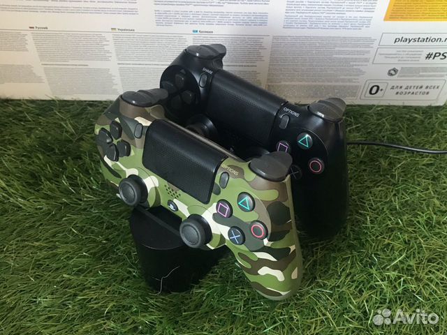 PS4 Slim 500GB+2 геймпада+зарядка для геймпадов
