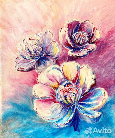 Картина на холсте «Цветение». Подарок - украшение