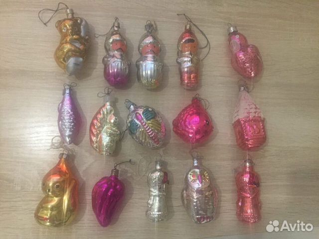 Редкие елочные игрушки СССР 1950-е г. часть 3