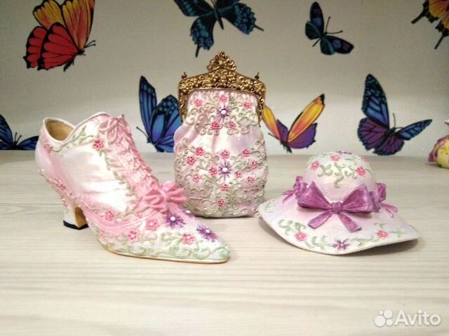 Миниатюрные сумочки, шляпы, винтаж. Англия