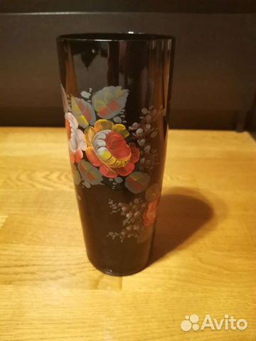 Стеклянная ваза VEB kunst-glas wasungen гдр 1960 г