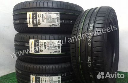 215/50/17 Marshal/Kumho MU12 UHP Новые Шины Летние