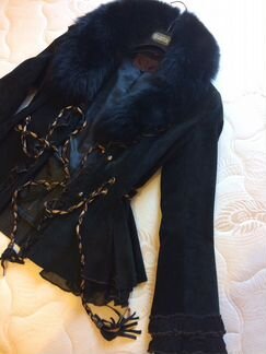 Куртка из замши с подкладкой тёплой