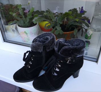 Полусапоги, ботинки замшевые