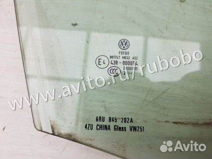 Стекло переднее правое Vw Polo Sedan 5 cfna 2012