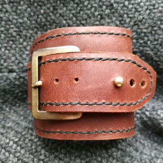 Кожаный браслет мужской. Hand made