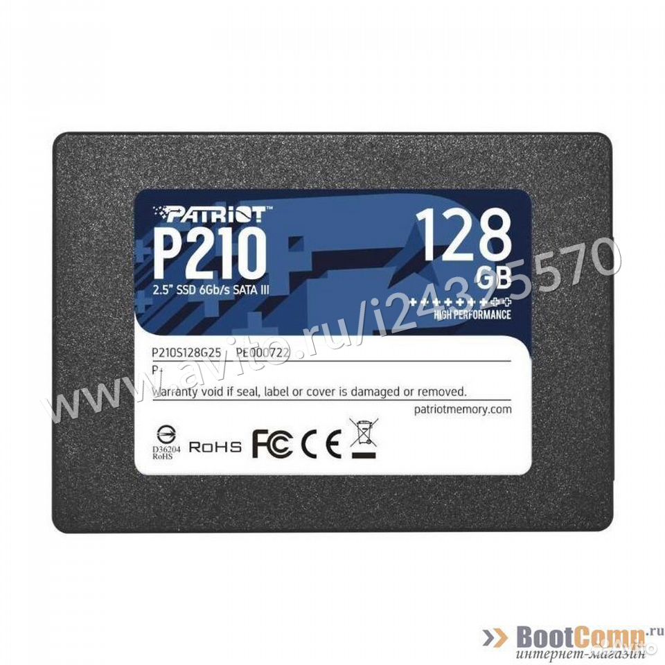  Жесткий диск SSD 128GB Patriot P210 P210S128G25  84012410120 купить 1