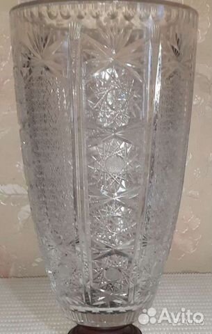 Хрустальная ваза гдр для цветов