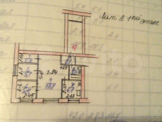 2-к. квартира, 43 м², 1/4 эт.