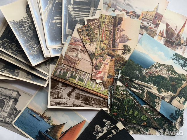 Старинные почтовые открытки Италия