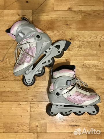 Ролики с защитой и рюкзаком р-р 39