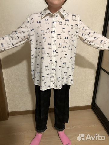 Рубашка школьная для девочки 158