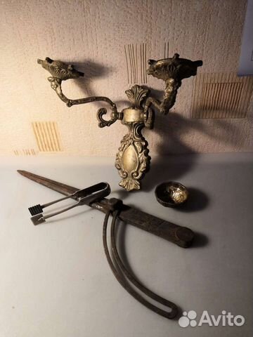 Щипцы для сахара. Серебро 84. Бронза