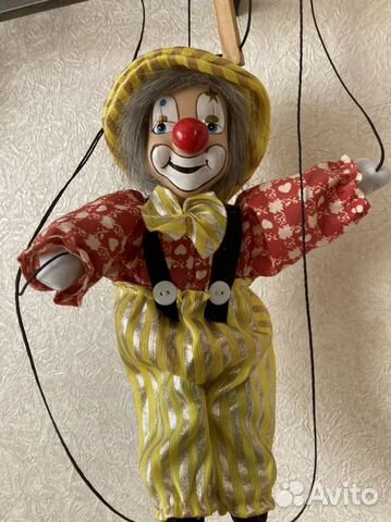 Клоун. Игрушка марионетка