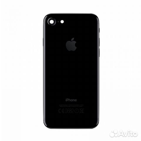 Задняя крышка (корпус) для iPhone 7 (черный)