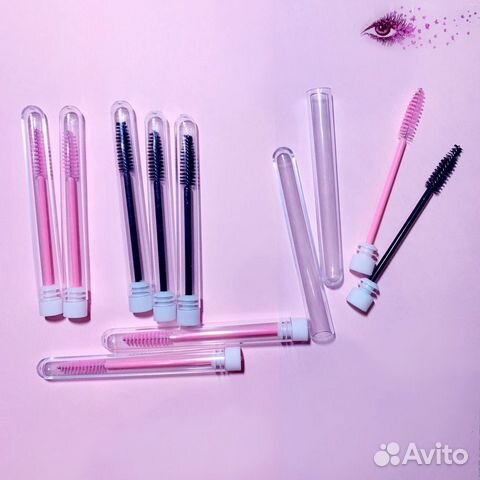 Щёточка для ресниц и бровей в колбе