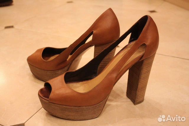 Кожаные туфли женские итальянские, размер 37,5