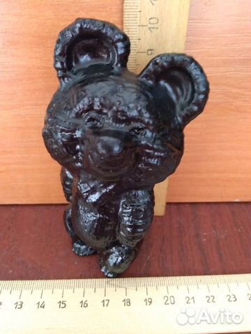 Статуэтка Мишка Олимпийский Металл СССР