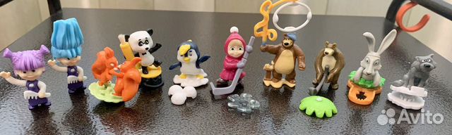 Фигурки Три кота, Мимимишки, Маша и Медведь, Фикси