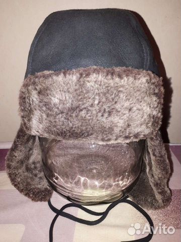Шапка ушанка зимняя дубленка Германия