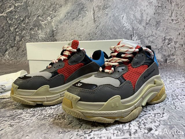 Balenciaga Triple S “Grey/Red”