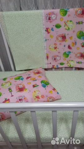 Комплект постельного белья в детскую кроватку