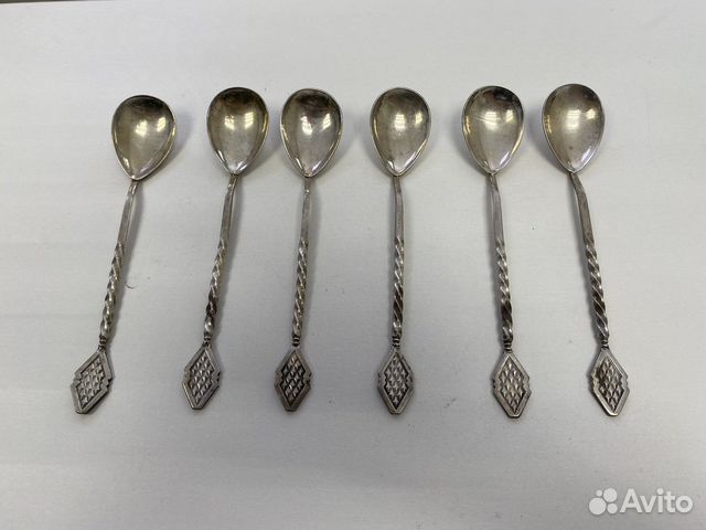 Комлект серебряных ложек 875пр