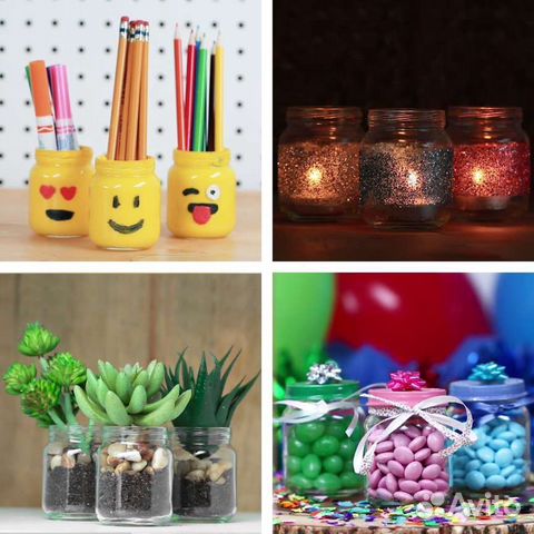 Банки стеклянные из под детского питания, много