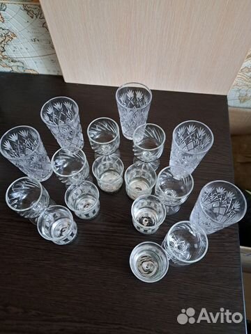 Хрустальные рюмки стопки стаканчики