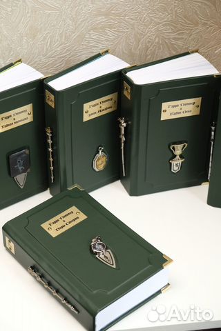 Набор книг Гарри Поттер ручной работы кожа