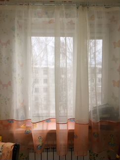 Тюль в детскую короткая