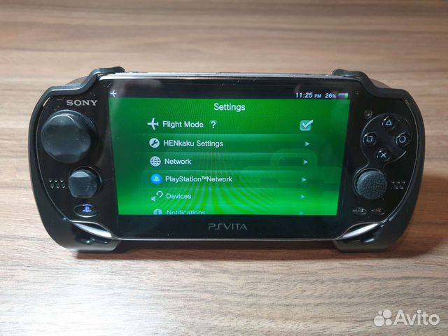 Sony PS Vita 1000 FAT, HEN прошитая, 256гб + 16гб