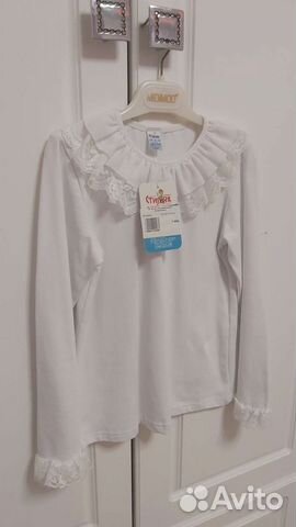 Блузка школьная новая 134