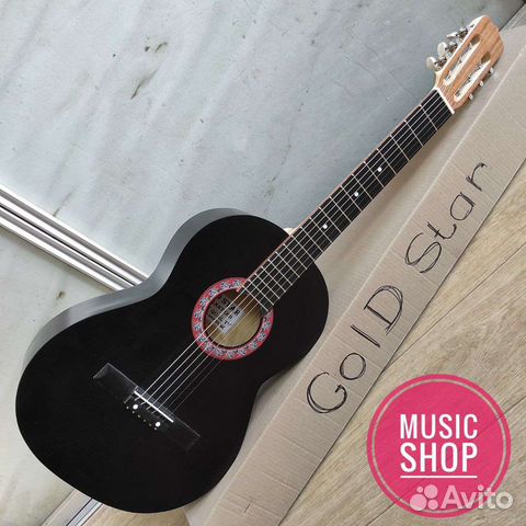 Гитара новая акустическая с широким грифом 52 мм