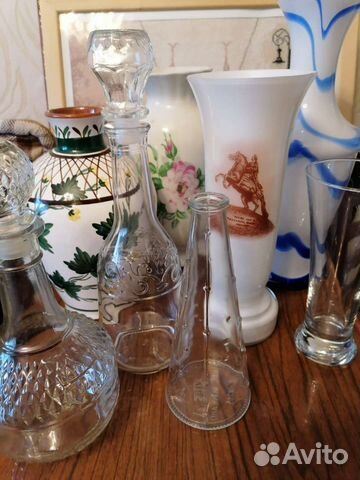 Вазы,графины стекло,фарфор,керамика СССР