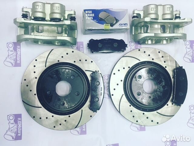 Перфорированные тормозные диски Highlander D-328мм