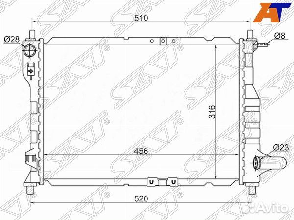 Радиатор daewoo matiz creative