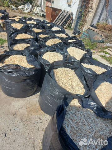 Опилки стружка в мешках