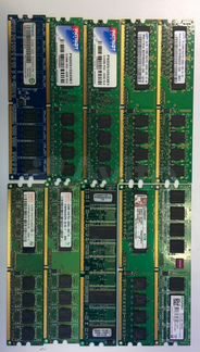 DDR2 - 2Gb, 1Gb, 512 Mb, большой ассортимент