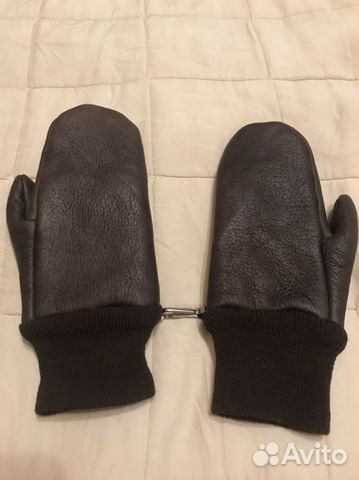 Варежки кожаные детские (на возраст 4-5 лет)