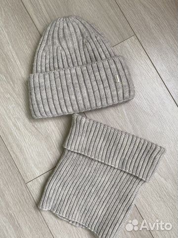 Комплект шапка и снуд женский