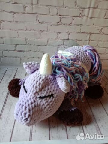 Плюшевая единорожка ручная работа