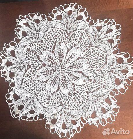 Салфетки 1. из хлопковых ниток, 2. из шелка