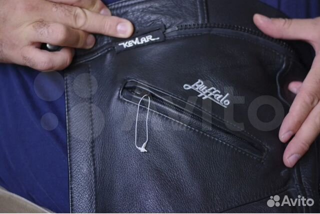 Новые мотоштаны,защита,Buffalo UK р.36х32 нат.кожа